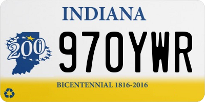 IN license plate 970YWR