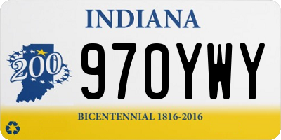 IN license plate 970YWY