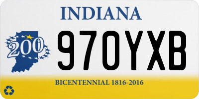 IN license plate 970YXB