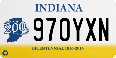 IN license plate 970YXN