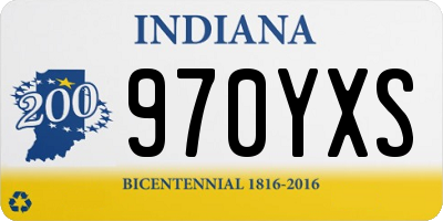 IN license plate 970YXS
