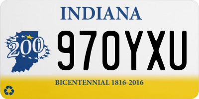 IN license plate 970YXU