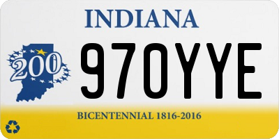 IN license plate 970YYE