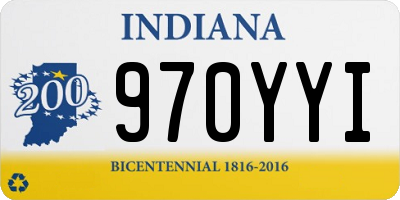 IN license plate 970YYI