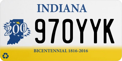 IN license plate 970YYK