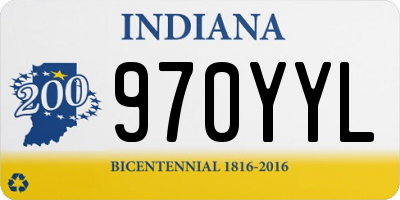 IN license plate 970YYL