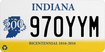 IN license plate 970YYM