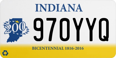 IN license plate 970YYQ