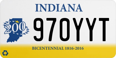 IN license plate 970YYT