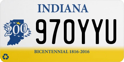 IN license plate 970YYU