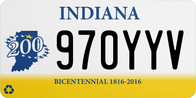 IN license plate 970YYV