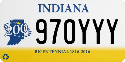IN license plate 970YYY