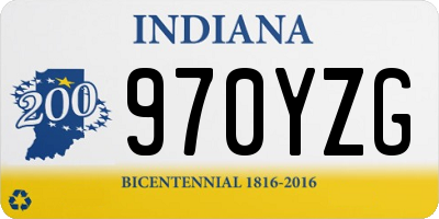 IN license plate 970YZG