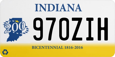 IN license plate 970ZIH