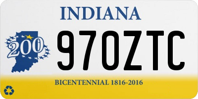 IN license plate 970ZTC