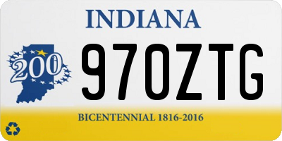 IN license plate 970ZTG