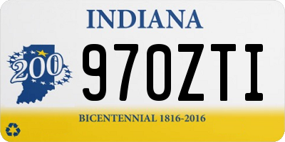 IN license plate 970ZTI