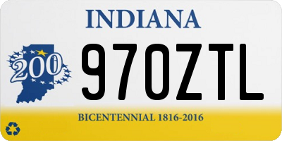 IN license plate 970ZTL