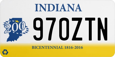 IN license plate 970ZTN