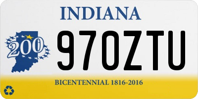 IN license plate 970ZTU