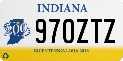 IN license plate 970ZTZ