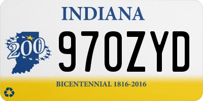 IN license plate 970ZYD