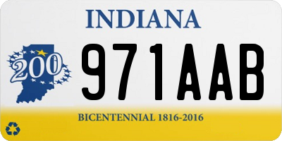 IN license plate 971AAB