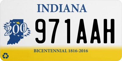 IN license plate 971AAH