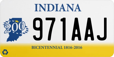 IN license plate 971AAJ