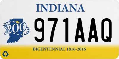 IN license plate 971AAQ