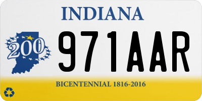 IN license plate 971AAR