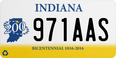 IN license plate 971AAS