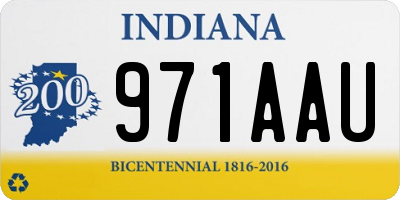 IN license plate 971AAU