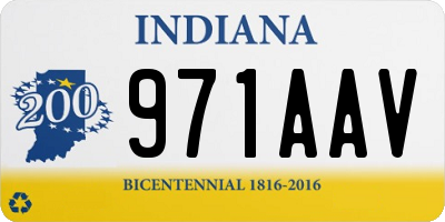 IN license plate 971AAV