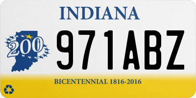 IN license plate 971ABZ