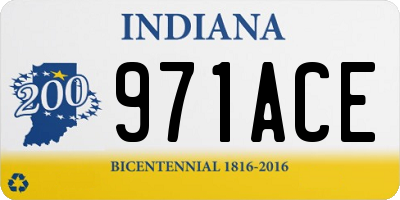 IN license plate 971ACE