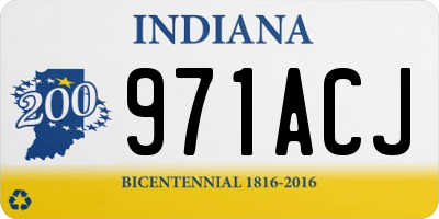 IN license plate 971ACJ