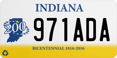 IN license plate 971ADA