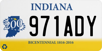 IN license plate 971ADY