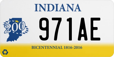 IN license plate 971AE