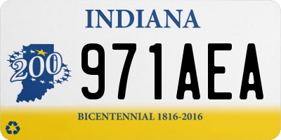 IN license plate 971AEA