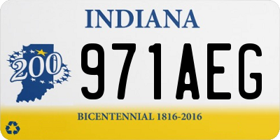 IN license plate 971AEG