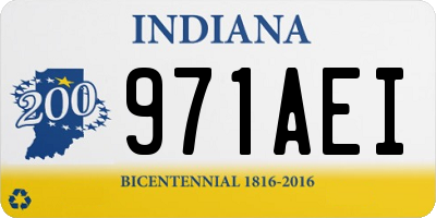 IN license plate 971AEI