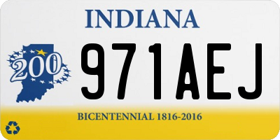 IN license plate 971AEJ