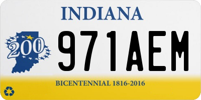 IN license plate 971AEM