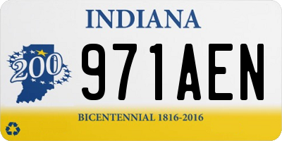 IN license plate 971AEN
