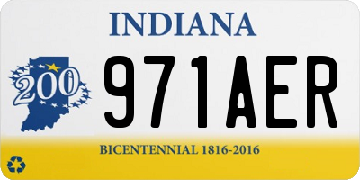 IN license plate 971AER