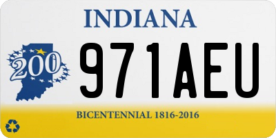 IN license plate 971AEU