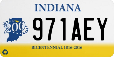IN license plate 971AEY