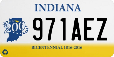 IN license plate 971AEZ